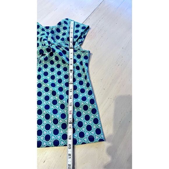 ATHROPOLOGIE MAEVE GREEN BLUE DOT OFF THE SHOULDER TANK CROP TOP XXS - Picture 5 of 9